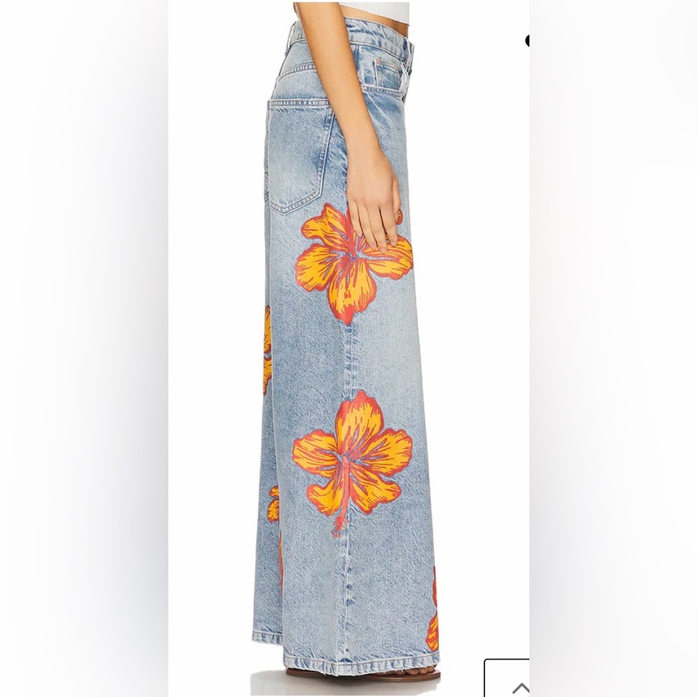 FREE PEOPLE Palisades Wide Leg Jeans $168 MSRP NWT (Sold Out on FP) - Picture 5 of 8